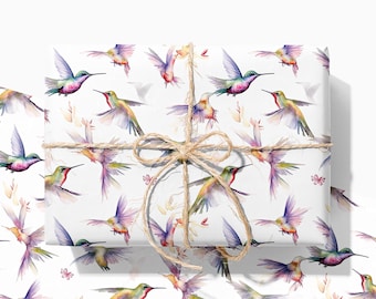 Hummingbird Wrapping Paper - Luxury Gift Wrap Roll