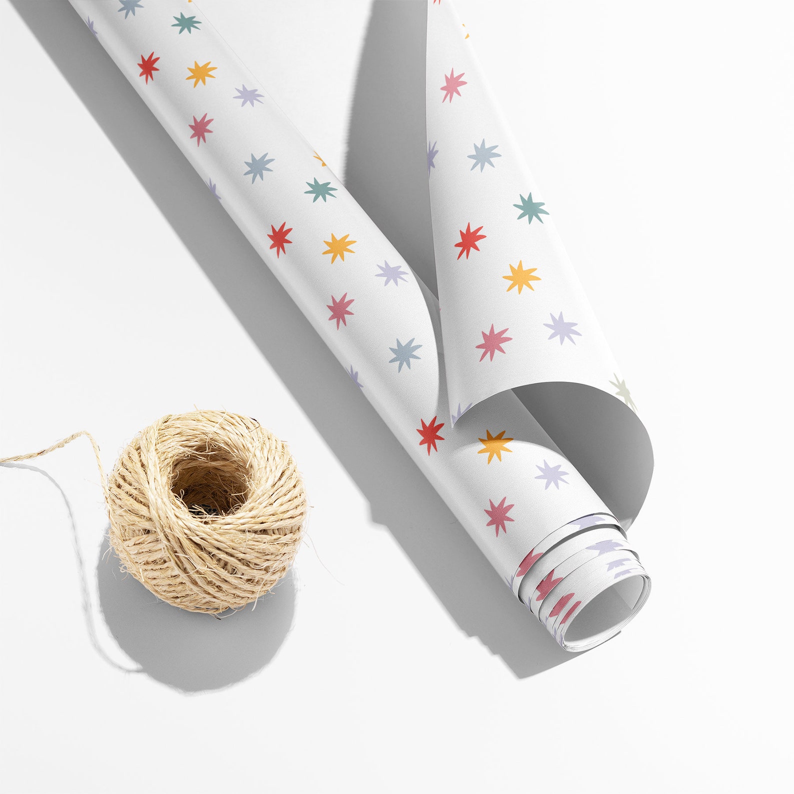 Colourful Star Wrapping Paper Luxury Gift Wrap Birthday Etsy