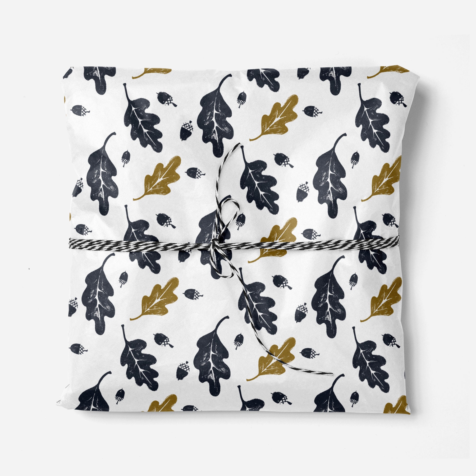 Oak Leaf Wrapping Paper Luxury Gift Wrap Birthday Gift Etsy UK