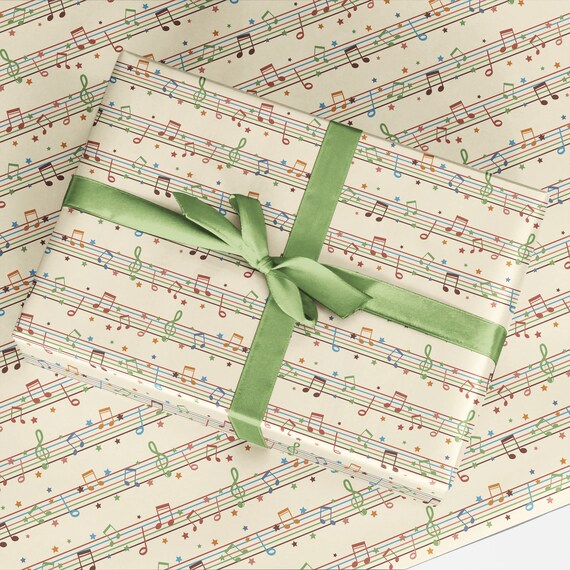 Musical Wrapping Paper Luxury Gift Wrap Musical Gift Wrap Etsy UK