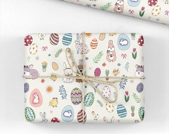 Illustrated Easter Wrapping Paper - Luxury Easter Gift Wrap Roll