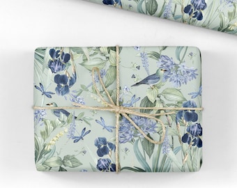 Floral Paradise Gift Wrap - Luxury Botanical Wrapping Paper