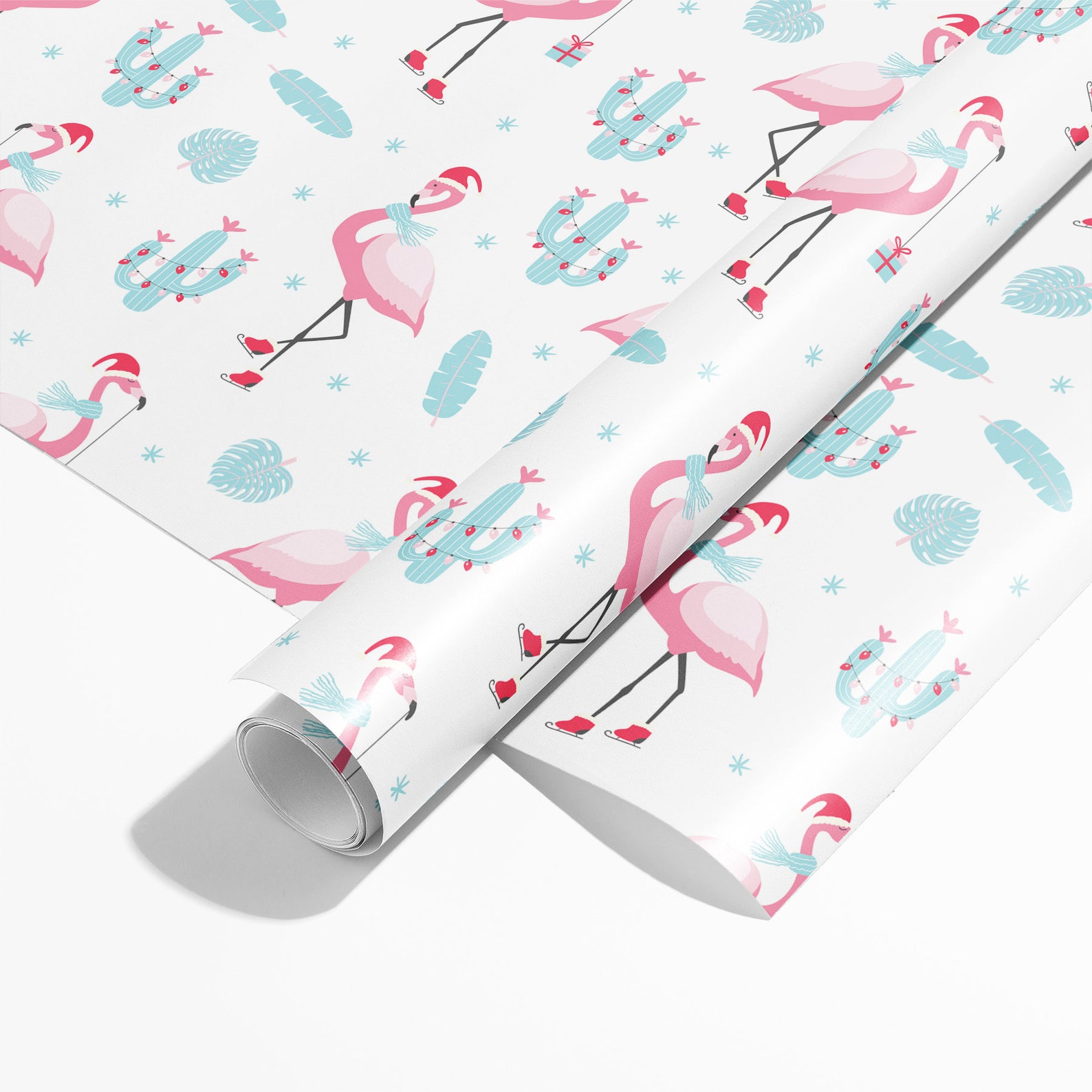 Flamingo Christmas Wrapping Paper 