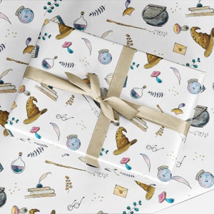 Wizard Wrapping Paper - Luxury Gift Wrap - Wizard Style Gift Wrap - Wizard Wrapping - Recyclable Wrapping Paper