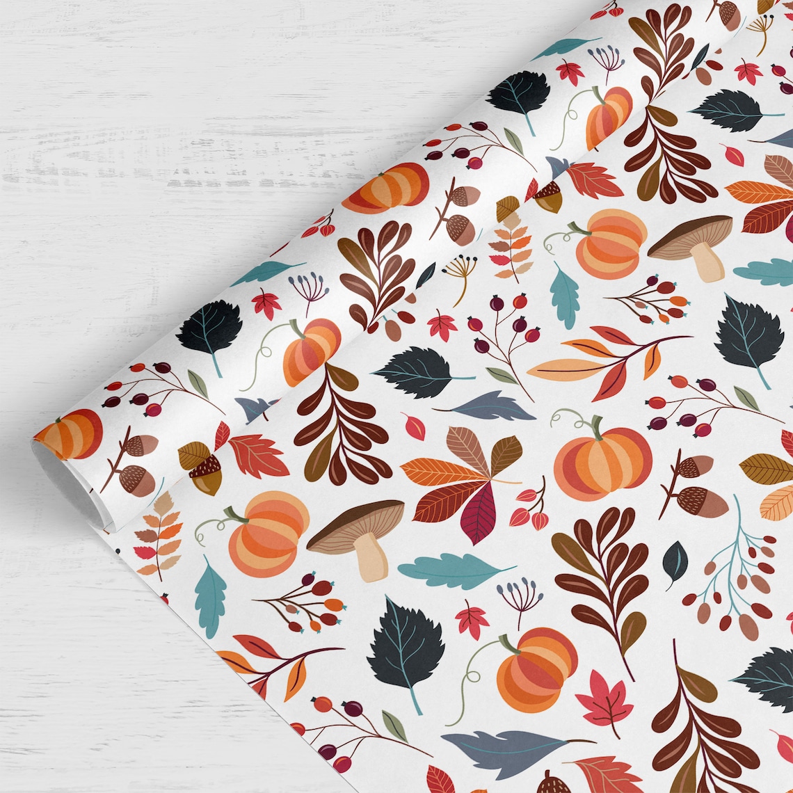 Autumn Wrapping Paper Luxury Gift Wrap Fall Gift Wrap | Etsy