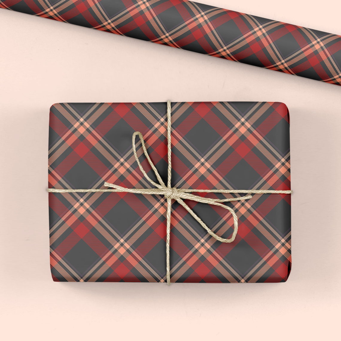 Tartan Wrapping Paper Luxury Gift Wrap Birthday Gift Wrap Etsy UK
