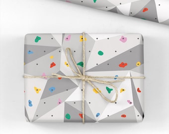 Climbing Wall Wrapping Paper - Bouldering Wrapping Paper Roll
