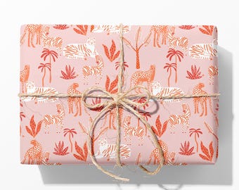 Safari Animal Print Wrapping Paper: Tropical Gift Wrap Roll
