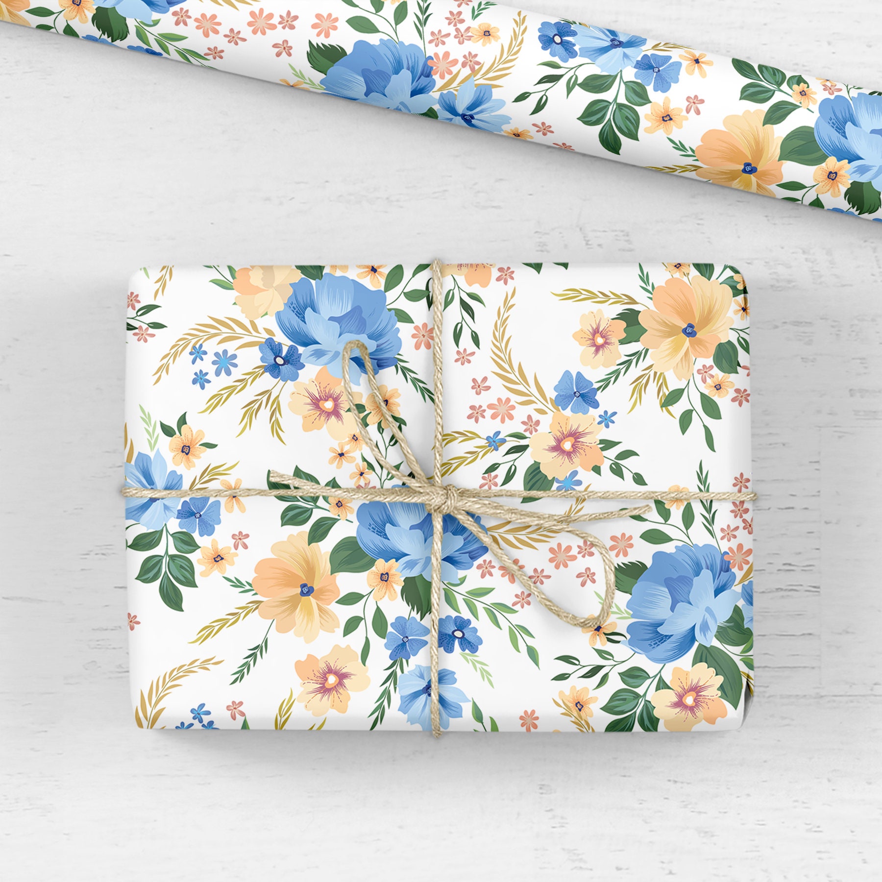 Floral Wrapping Paper Luxury Gift Wrap Birthday Gift Wrap Etsy