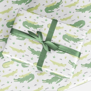 Crocodile Wrapping Paper - Luxury Gift Wrap - Crocodile Gift Wrap - Wrapping for kids - Children's Wrapping Paper