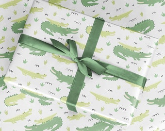 Crocodile Wrapping Paper - Luxury Gift Wrap - Crocodile Gift Wrap - Wrapping for kids - Children's Wrapping Paper