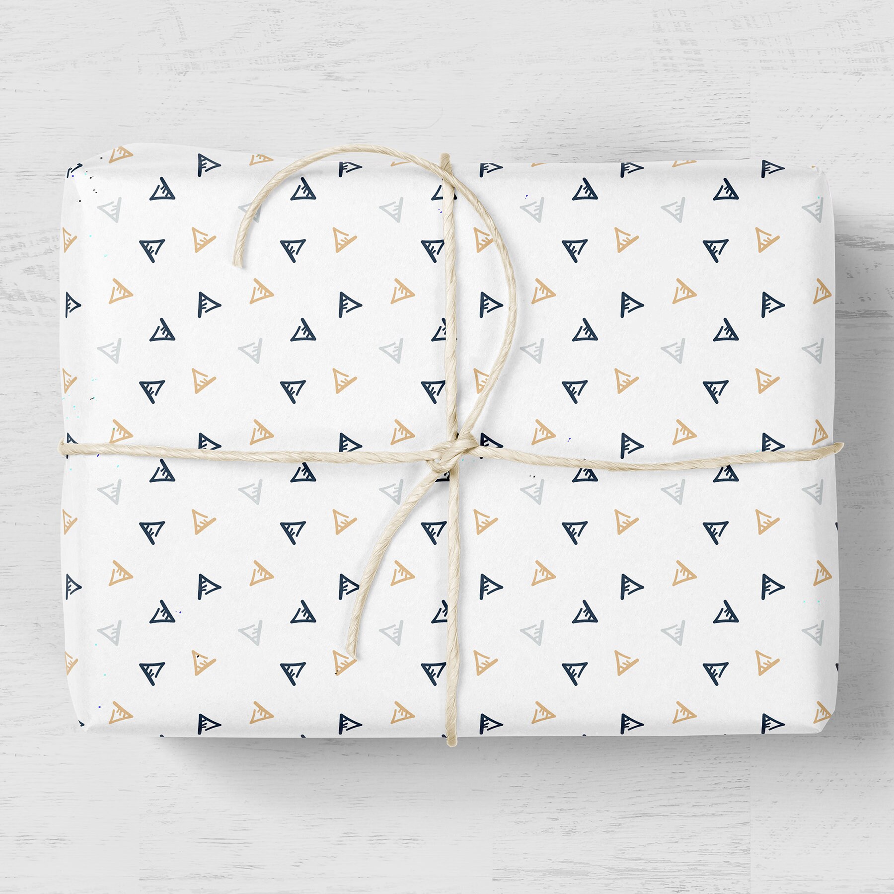 Triangle Wrapping Paper Luxury Gift Wrap Triangle Gift Etsy