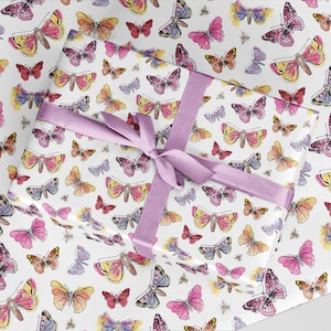 Butterfly Wrapping Paper - Luxury Gift Wrap - Birthday Gift Wrap - Butterfly Gift Wrap - Recyclable Wrapping Paper