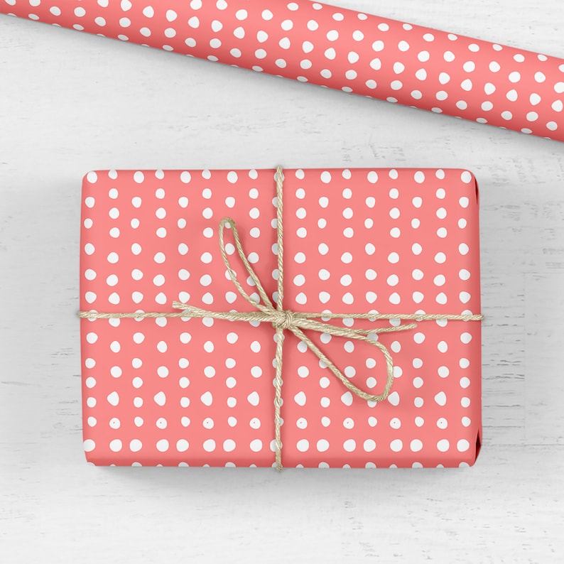 Polka Dot Wrapping Paper Luxury Gift Wrap Polka Dot Gift Etsy