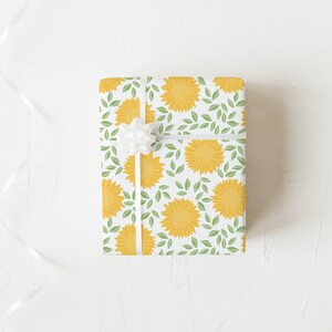 Sunflower Gift Wrap – Luxury Floral Wrapping Paper bild 3