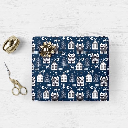 Christmas Food Wrapping Paper / Gift Wrap Christmas Wrapping Etsy