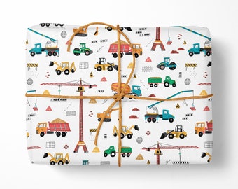 Papel de regalo para construcción - Papel de regalo de lujo - Papel de regalo para niños - Papel de regalo reciclable