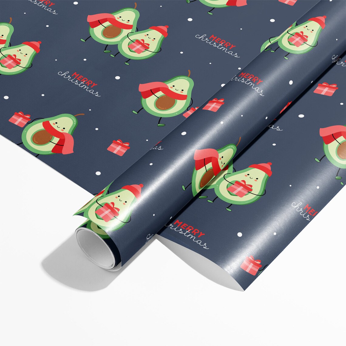 Christmas Avocado Wrapping Paper Luxury Gift Wrap | Etsy