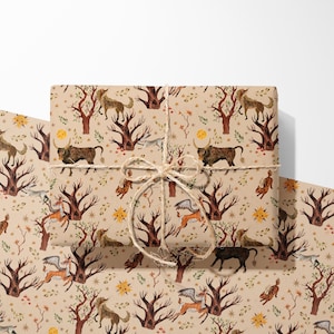 Enchanted Woodland Wrapping Paper | Magical Forest Gift Wrap Roll