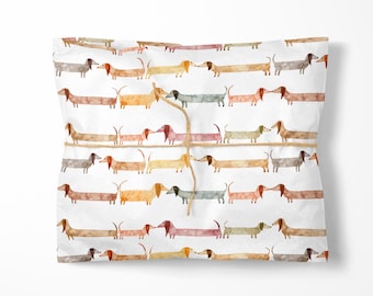 Dachshund Dog Wrapping Paper: Illustrated Gift Wrap Roll