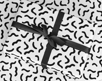 Squiggles Gift Wrap: Luxury Birthday Wrapping Paper Roll