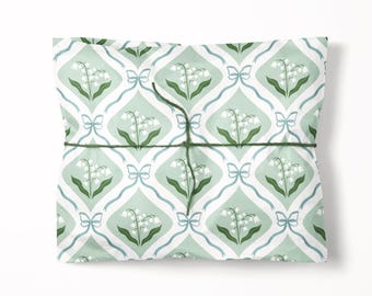 Lilly of the Valley Gift Wrap - Luxury Spring Floral Paper