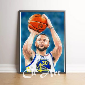 Stephen Curry Wall Art Slam Dunk Basketball Stephen Algeria