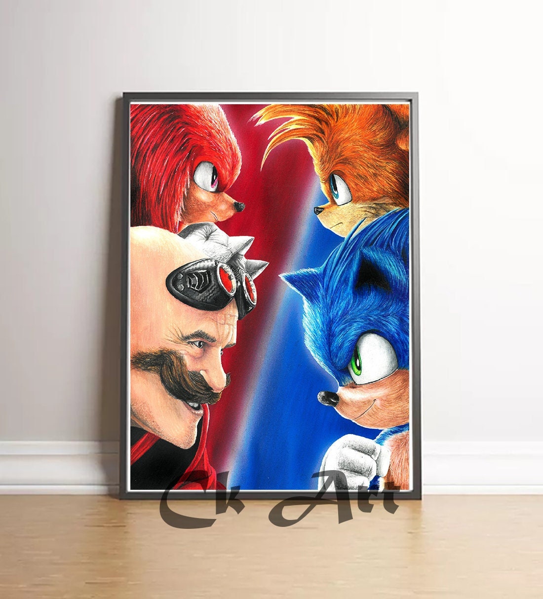 Poster Cartaz Sonic 2 O Filme H - Pop Arte Poster - Pôster