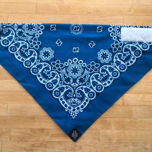Bandana quick adjust Dust Bandit® Teal blue paisley