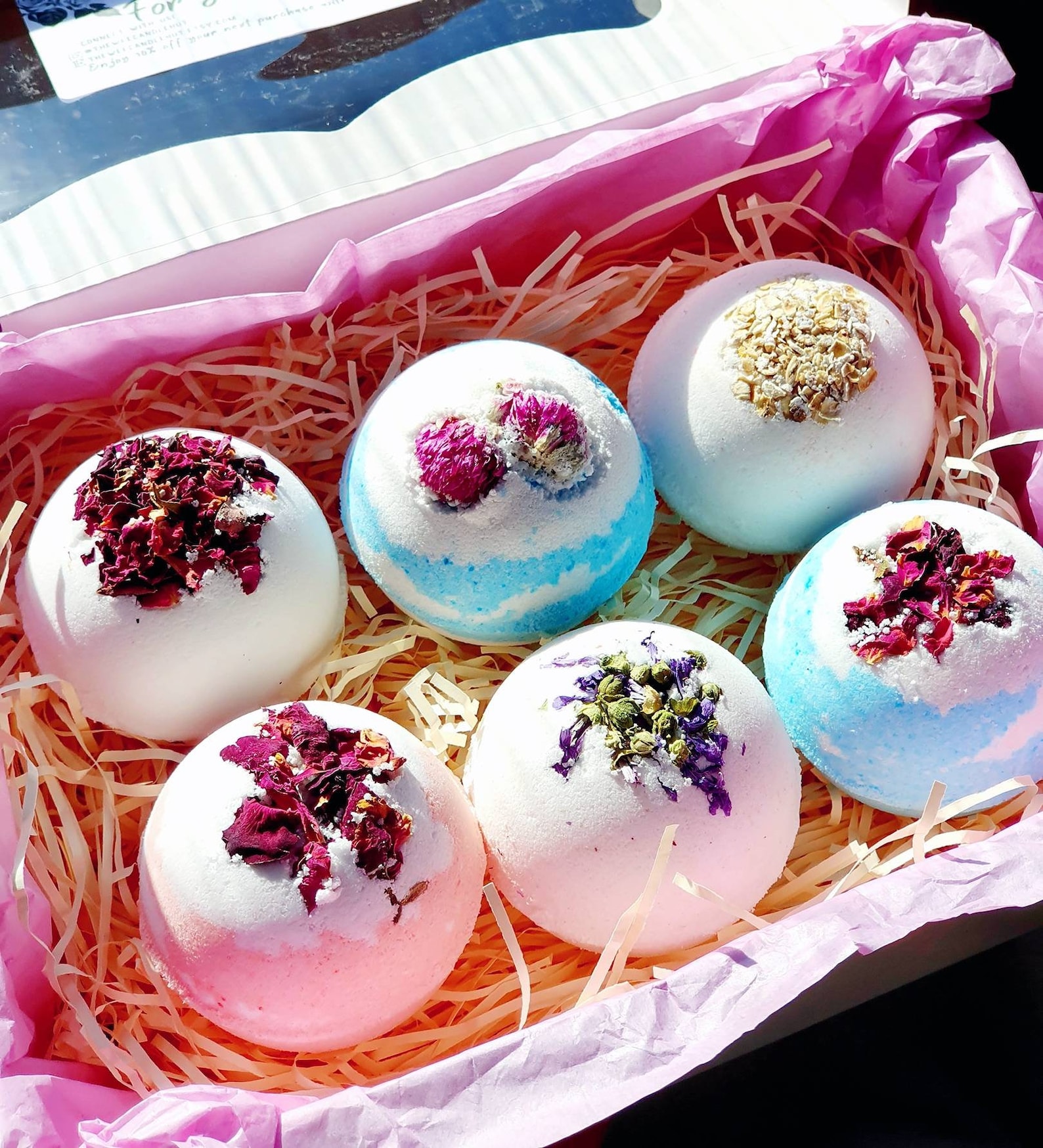 LUXURY BATH BOMBS box of 6 large scented bath bombs in a gift Etsy
