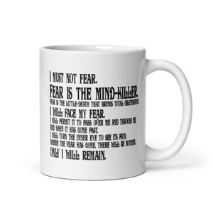 Dune Fear Litany mug