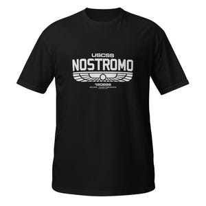 USCSS Nostromo T-Shirt – Retro Sci-Fi Spaceship Tee | Alien Movie Inspired Shirt | Fan Gift for Horror & Sci-Fi Lovers