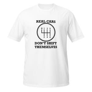 Manual Transmission T-Shirt: Car Enthusiast Stick Shift Tee