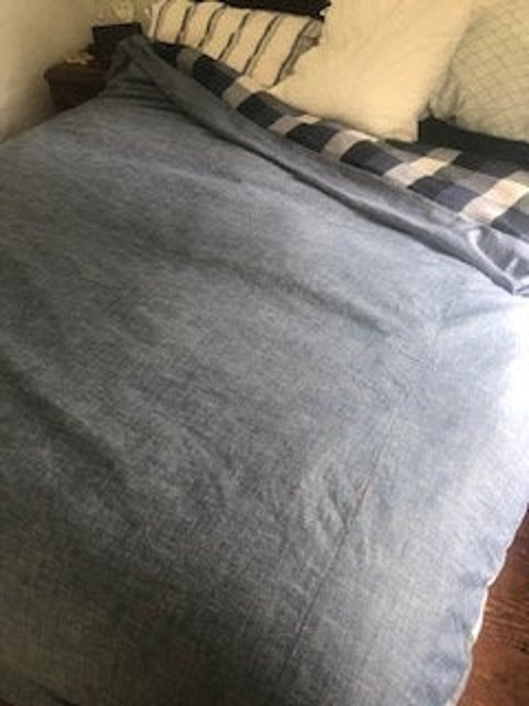 100 Cotton Denim Blue Duvet Cover Concise Design Comforter Quilt Cover