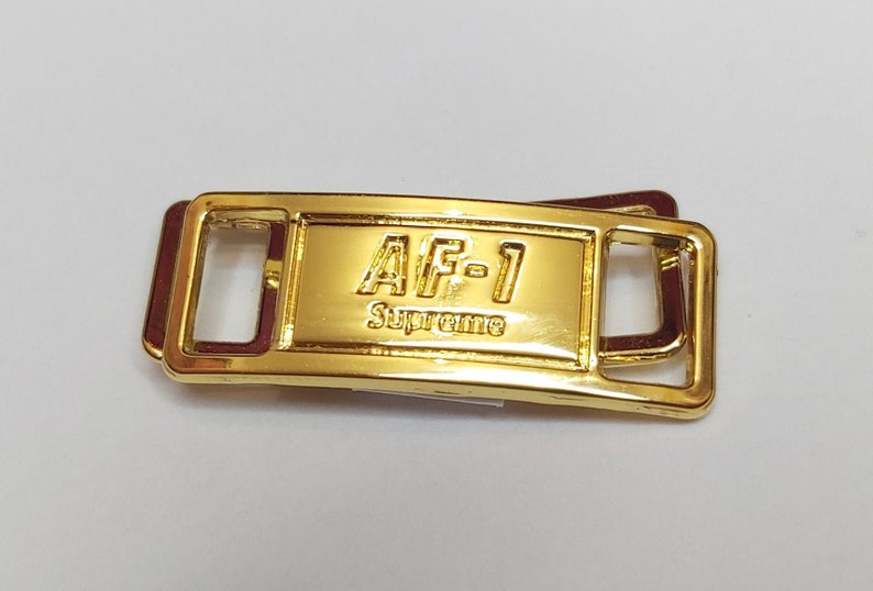 Supreme AF1 AIR FORCE ONE Metal Tag Buckle Shoelaces Nike 1 | Etsy