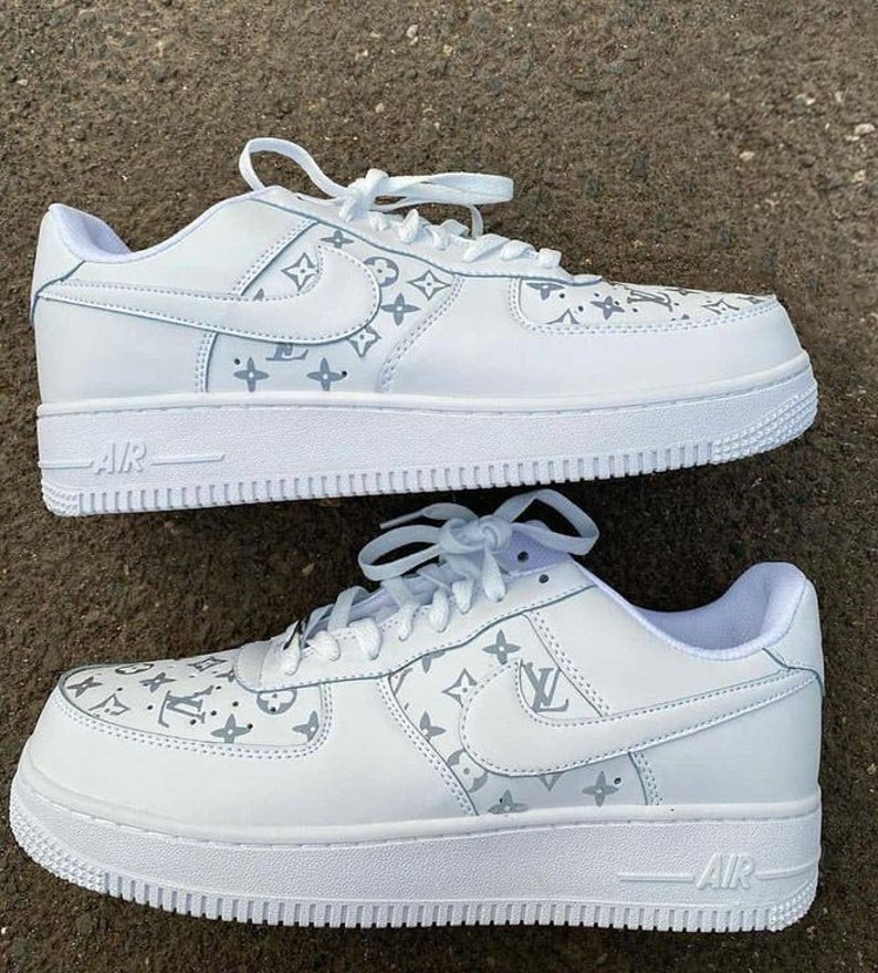 Nike Air Force 1 AF1 LV Lightning Reflective Decal Custom Logo | Etsy