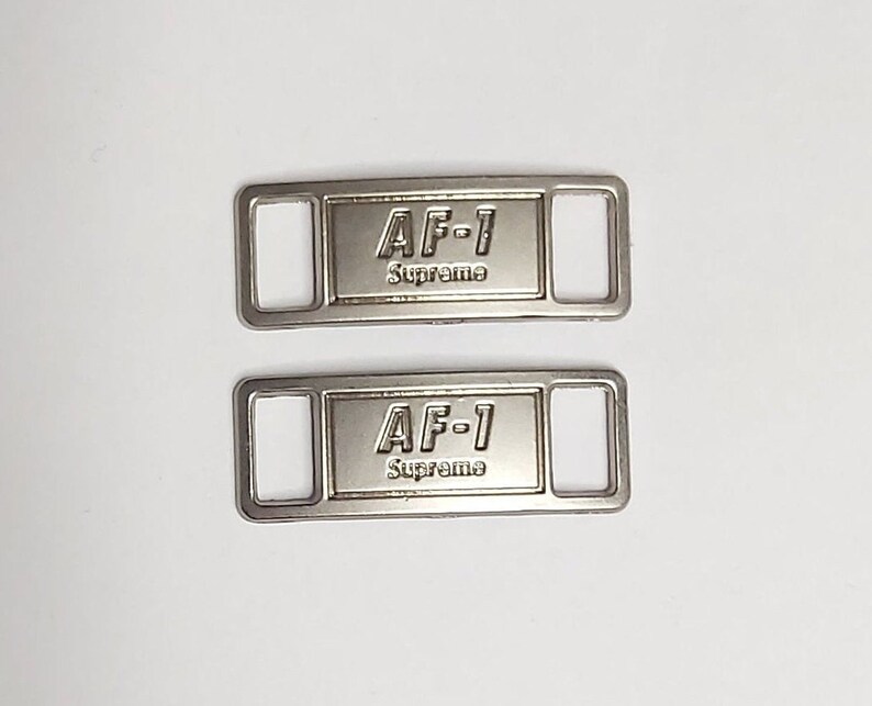 air force 1 silver tag