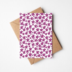 Printable Floral Greeting Card