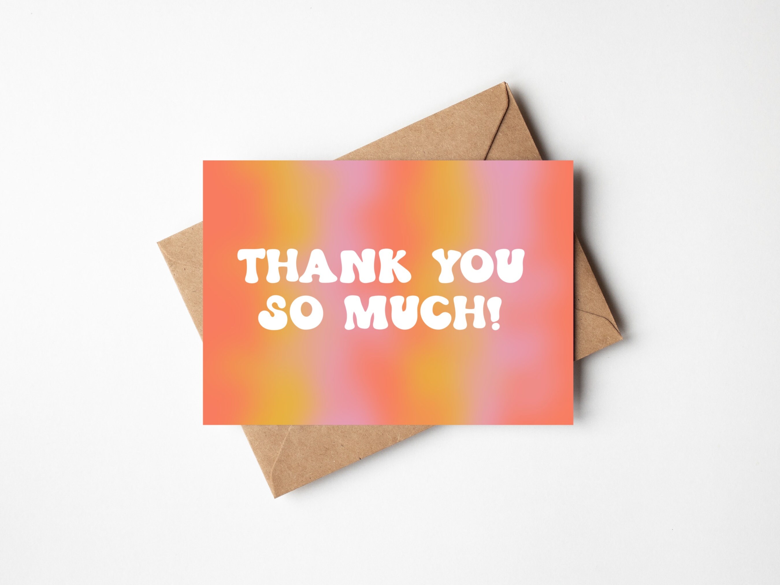 Printable Thank You so Much Card - Etsy