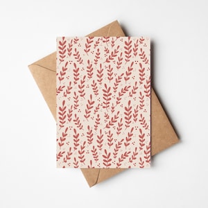 Cartão de felicitações floral para imprimir
