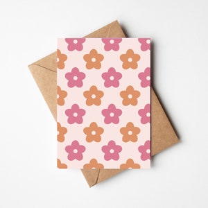 Cartão de felicitações floral para imprimir