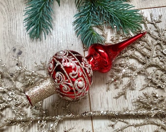 ソビエトの新年のおもちゃ クリスマスツリー トップハット 赤い星の