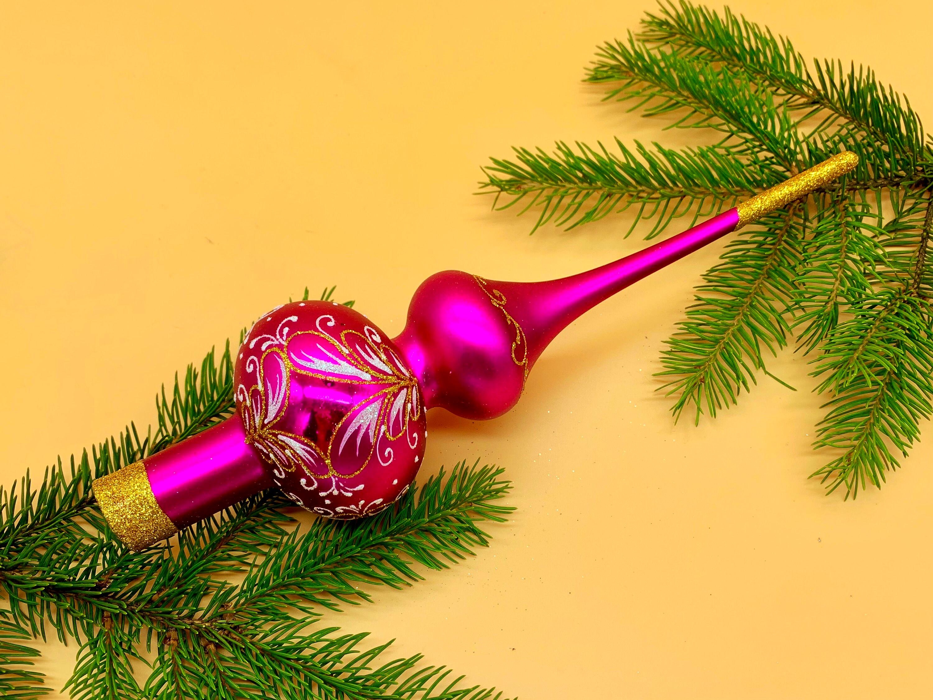 Kerstboompiek, goud, 25 x 20 x 5 cm, metalen