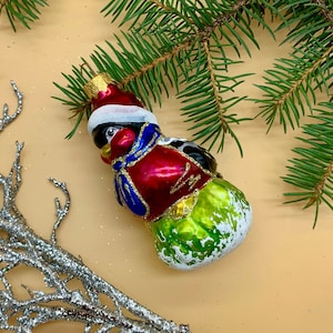 Bird Christmas Glass ornaments, Elegant old style tree decor, Aluminium Christmas Tree, Authentic Vintage Ornament, Antique Tree decor