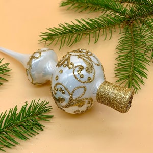 Christmas gift christmas tree topper vintage christmas christmas ornament winter decor custom ornament glass decoration holiday ornament