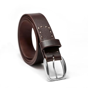 Full Grain Leather Belt, Leather Belt for Men, Handmade Belt, Men&#39;s Leather Belt, Handcrafted Full-Grain Leather Belt for Him, Gifts for Him
