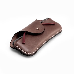 Leather glasses case, Hand Stitched Leather Glasses Case, Leather sunglasses case, Gift glasses case, Eyeglass Case, Reading Glasses Case