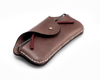 Funda para gafas de cuero, Funda para gafas de cuero cosidas a mano, Funda para gafas de sol de cuero, Funda para gafas regalo, Funda para gafas, Estuche para gafas de lectura, Estuche para gafas de lectura