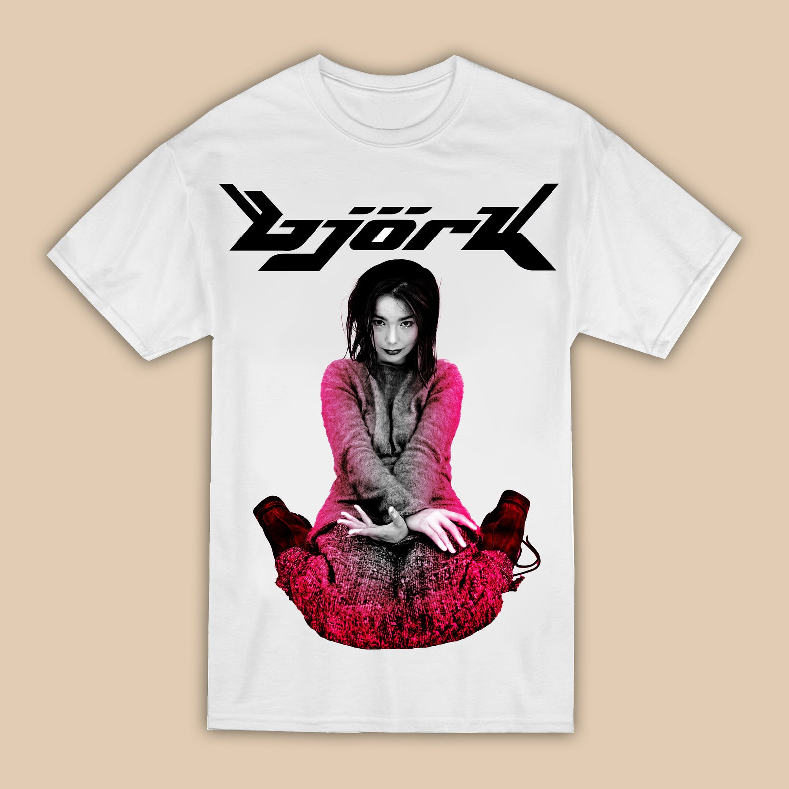 Bjork Debut Tshirt White Etsy