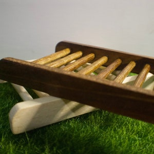 Natural Wooden Soap Holder/ Saver
